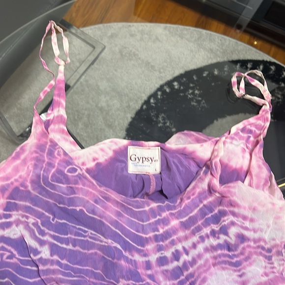 Long purple and pink Gypsy dress - Picture 2 of 3